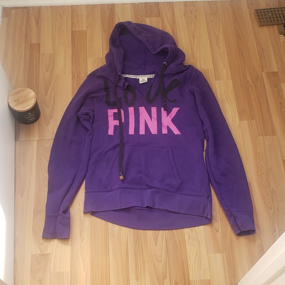 PINK purple pullover hoodie 💜 💕